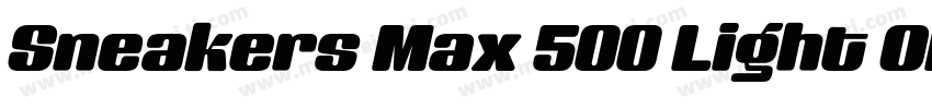 Sneakers Max 500 Light Obl字体转换